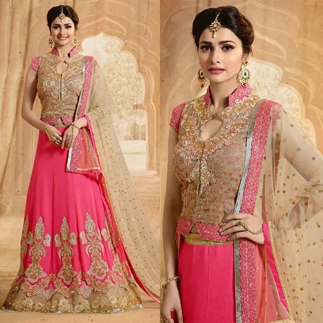 Pink Georgette Bridal Lehenga